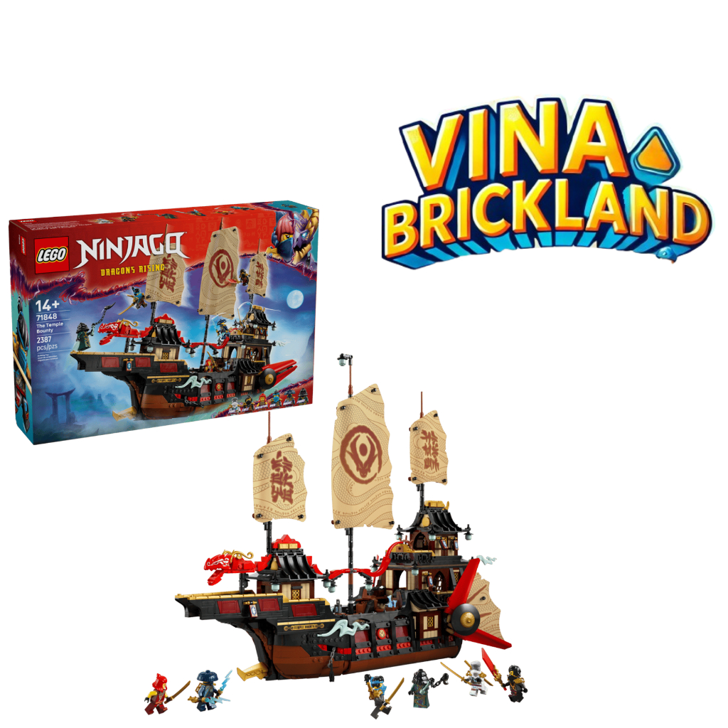 Bộ đồ chơi LEGO NINJAGO 71848 The Temple Bounty - Thuyền Phiêu Lưu Ninjago