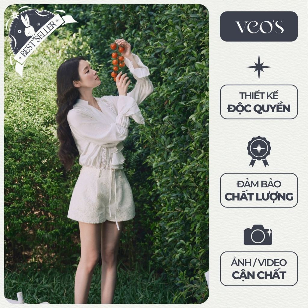 Quần Short Dáng Ngắn Form A Chất Liệu Tafta Phối Ren Thiết Kế Cạp Cao Đánh Phồng Tôn Dáng - Sully Short | BigBuy360 - bigbuy360.vn