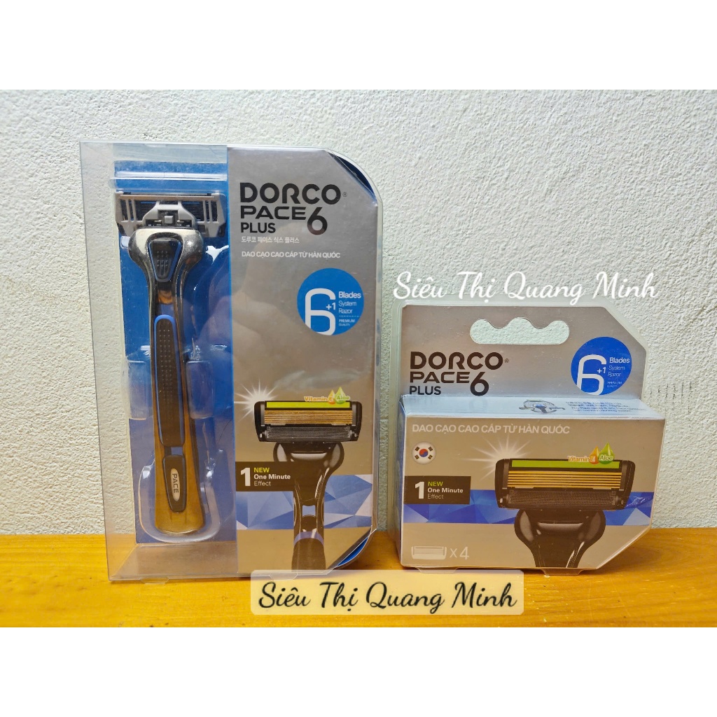 Dorco Pace 6 Plus Dao Cạo Râu Cao Cấp Hàn Quốc 6 Lưỡi