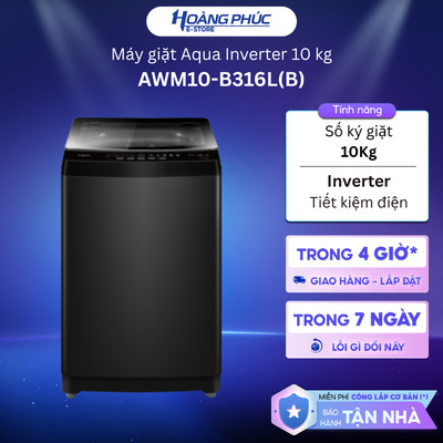 AWM95-B316L(B) | AWM10-B316L(B) - Máy Giặt Aqua Inverter {Toàn Quốc}