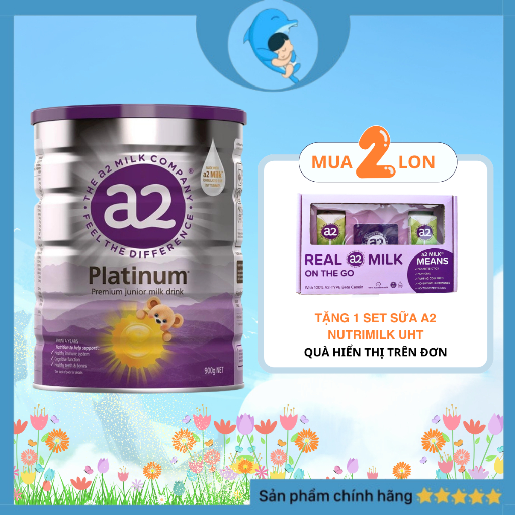 Sữa công thức A2 Platinum Premium/ A2 Immune Lactoferrin đủ số 1, 2, 3, 4 lon 900g cho bé từ 0 đến t