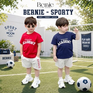 Bộ cộc tay bé trai Bernie ACADEMY style thể thao khoẻ khoắn - Bộ quần áo hè bé trai 9-24kg - P0225B11