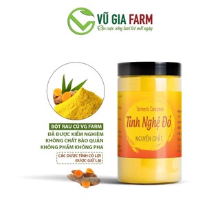 Tinh nghệ đỏ nguyên chất vũ gia 100g + tặng cọ quét dưỡng da