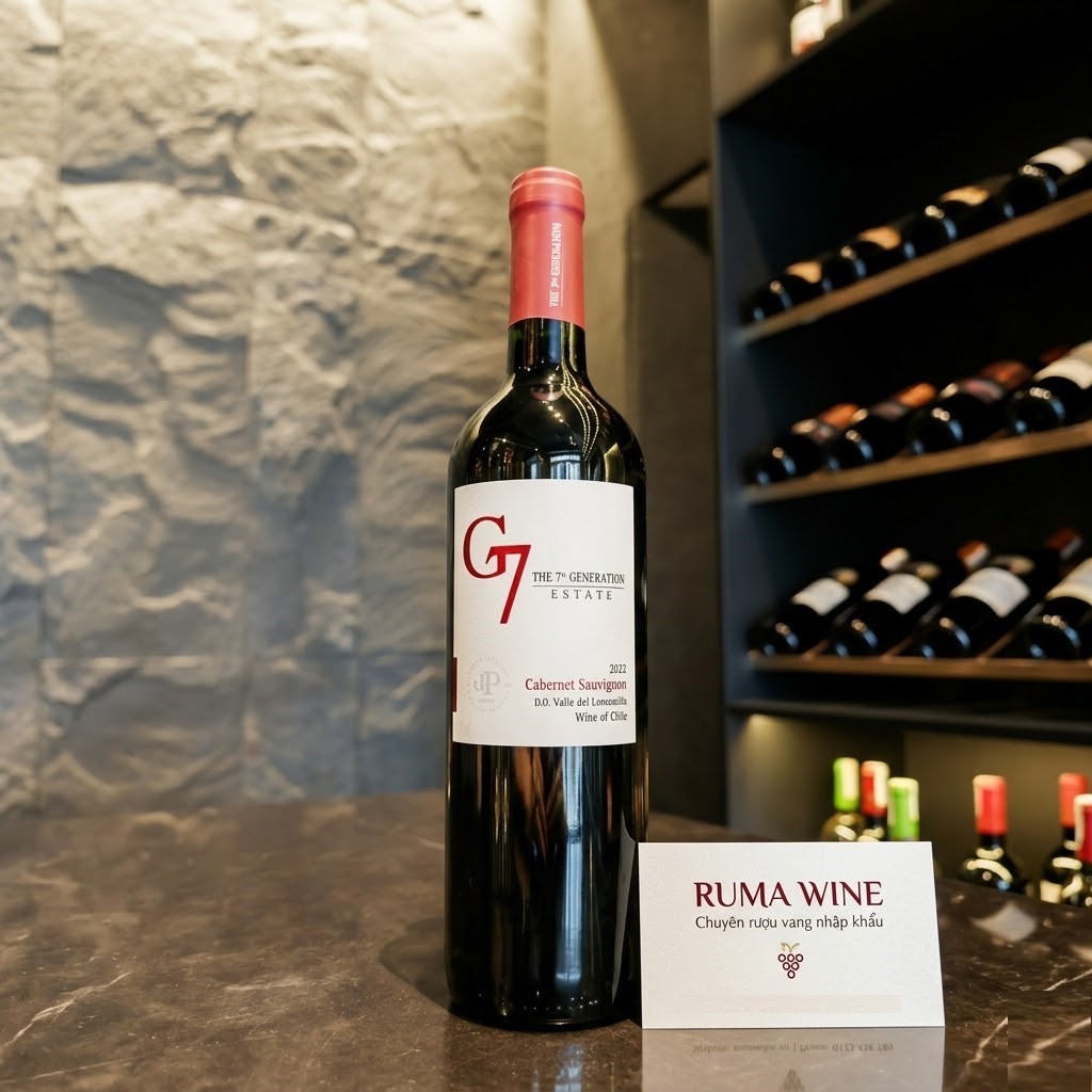 Rượu vang Chile G7 Cabernet Sauvignon nhập khẩu chính hãng