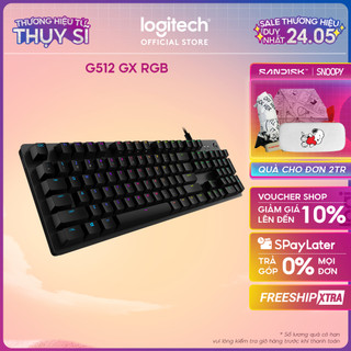 Bàn phím cơ gaming logitech g512 gx rgb - 3 loại phím cơ gx switch, cổng usb 2.0