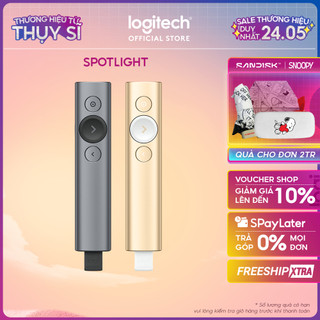 Bút trình chiếu không dây 30m Logitech Spotlight - Bluetooth, USB, phóng to để nhấn mạnh