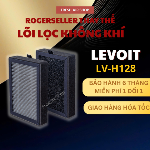 Màng Lọc Rogerseller® Tương Thích Màng Lọc Không Khí Levoit LV-H128, Lõi lọc Hepa Máy Lọc Không khí 