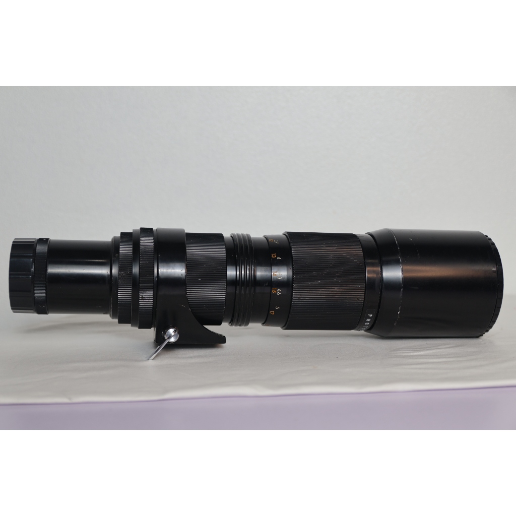 Lens phim tele Tokyo Koki MINETAR Telephoto Lens 300mm f/5.6 - ngàm m42 - nắp kèm chuyển ngàm SR - Lens máy ảnh