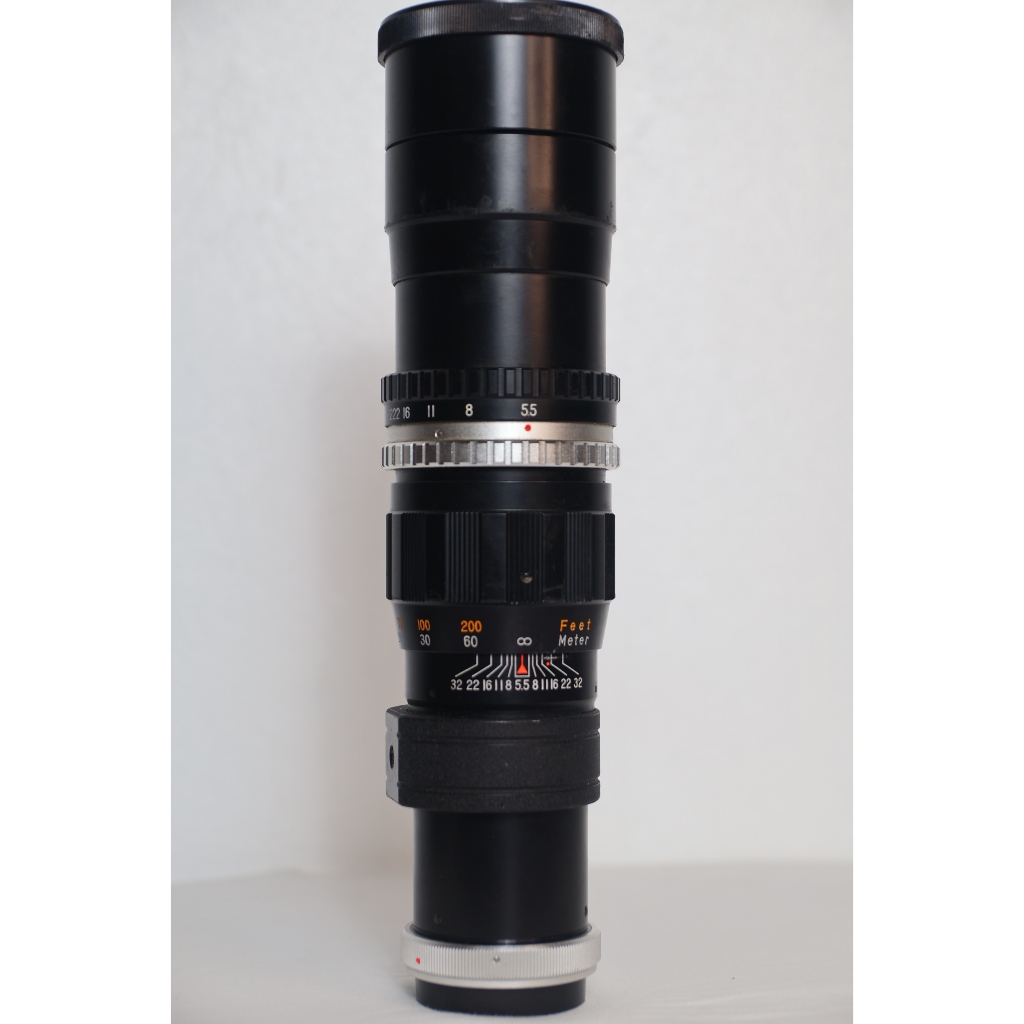 Lens phim tele Tokyo Koki MINETAR Telephoto Lens 300mm f/5.6 - ngàm m42 - nắp kèm chuyển ngàm SR