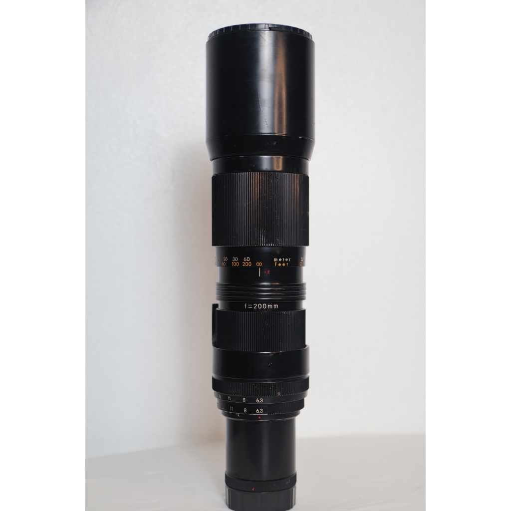 Lens tele phim cổ - Tamron 200-400mm f6.3 ngàm T-mount tằng kèm chuyển ngàm M42 - Lens máy ảnh