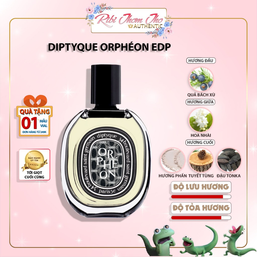 Diptyque Orpheon EDP | Hương phấn xạ sạch sẽ | Nước hoa | 2.5.10ml
