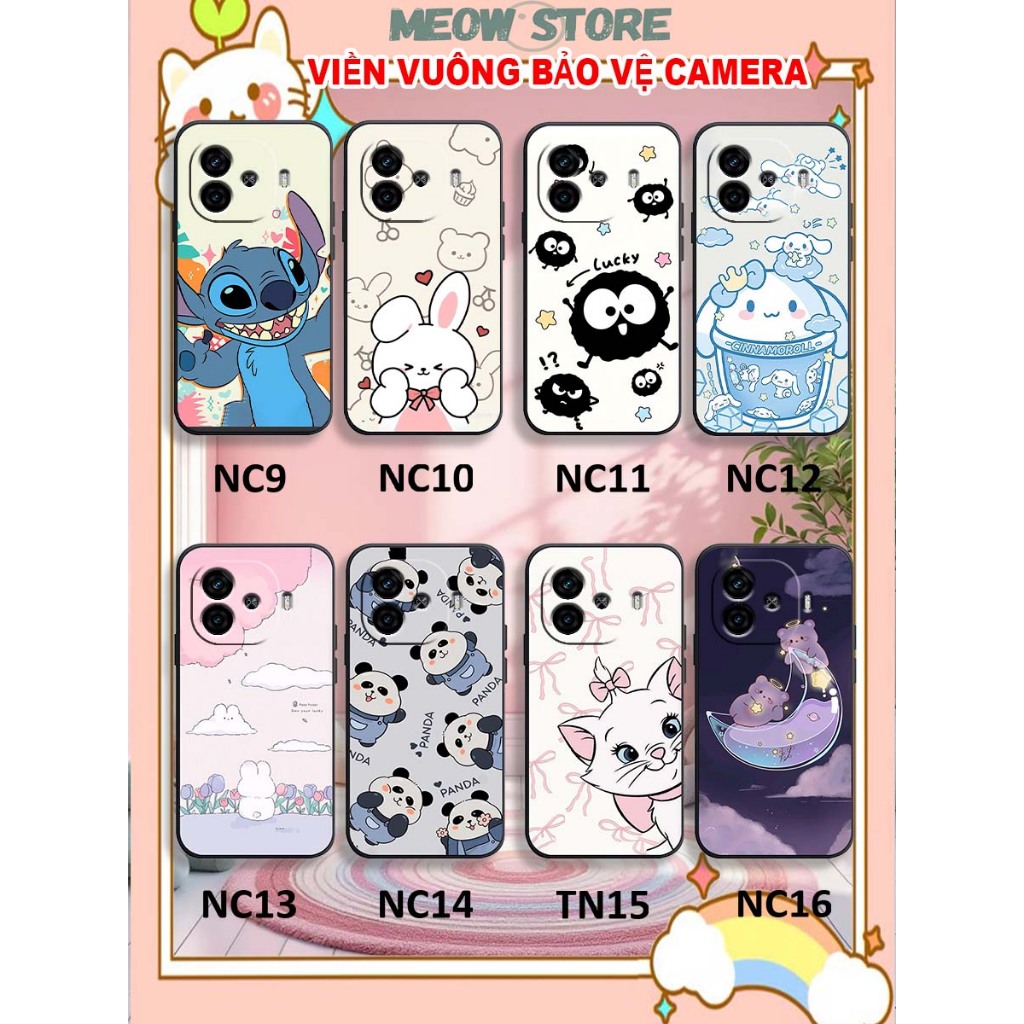 Ốp Lưng điện thoại VIVO IQ Z9 TURBO 5G TPU viền vuông in hình hoạt hình stitch.. đáng yêu cute