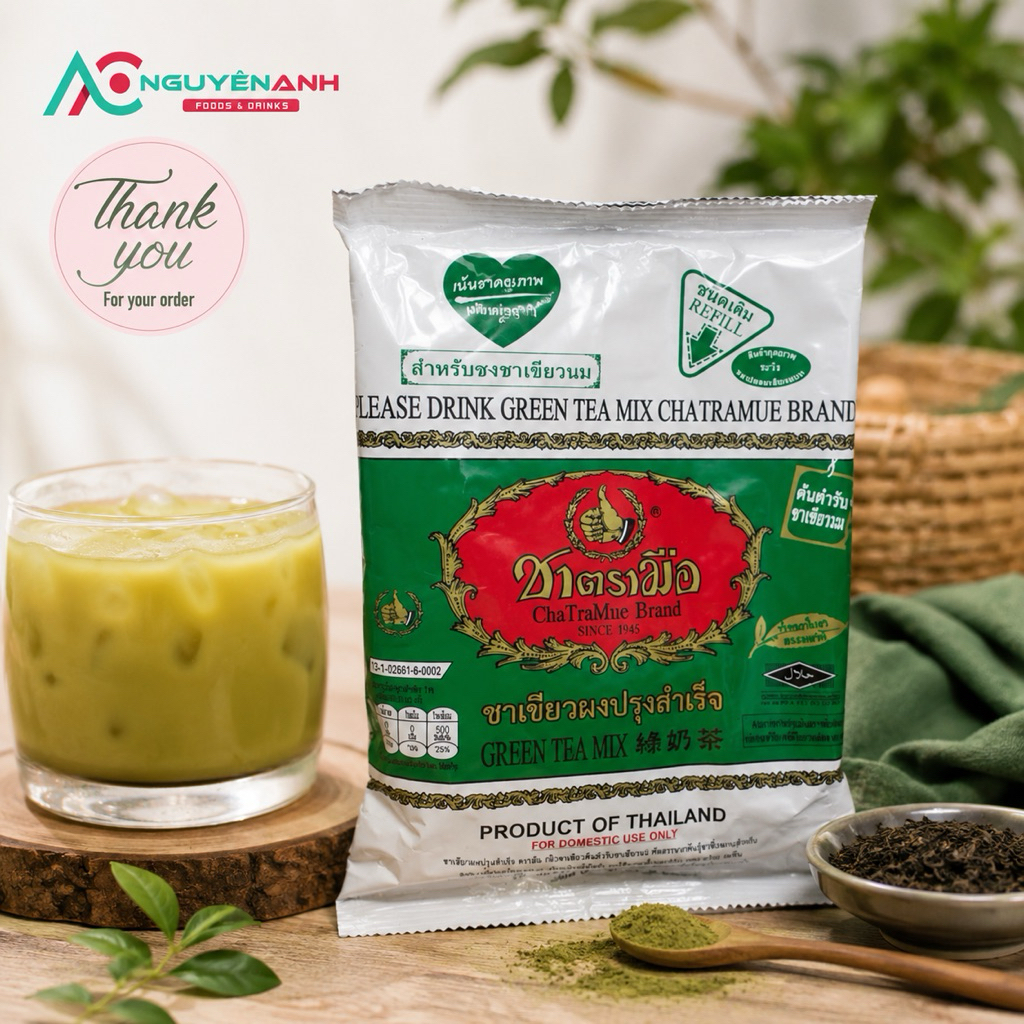 Trà Thái Xanh ChaTraMue Brand bịch 200g
