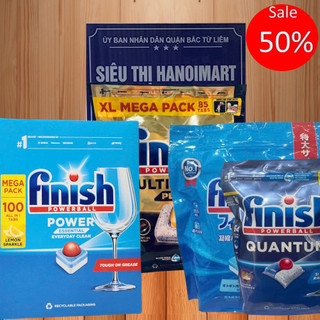 Viên rửa bát Finish Quantum 85 viên, 100 viên finish all in 1, 90 finish classic, 50V ultimate, 60v