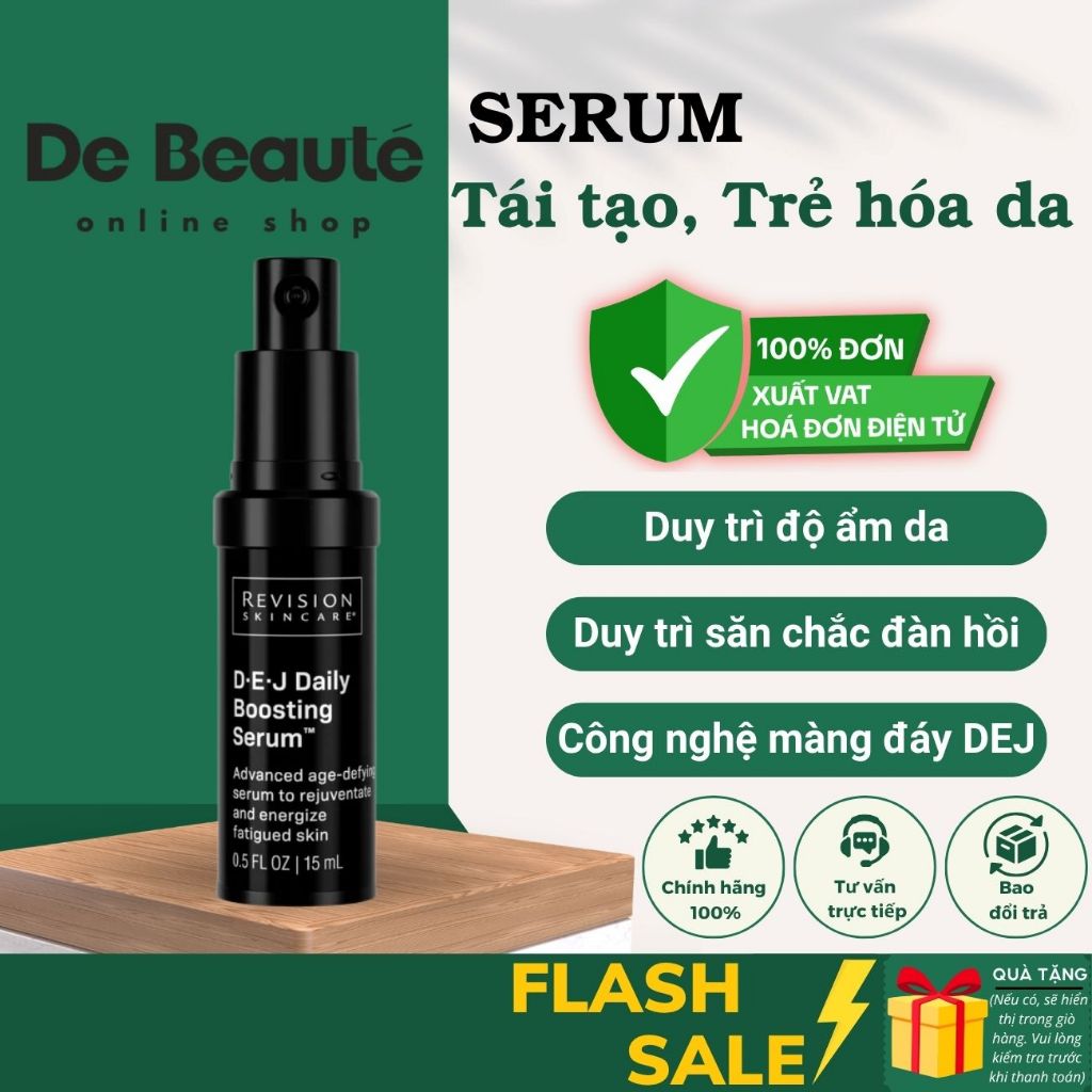 [Travel-size 15ml] Serum Trẻ Hóa Và Tăng Cường Năng Lượng Tế Bào Revision D-E-J Boosting Serum