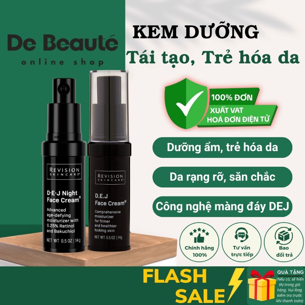[Travel-size 14g] Kem Dưỡng Tái Tạo Và Trẻ Hóa Da Revision D-E-J Face Cream / Night Face Cream