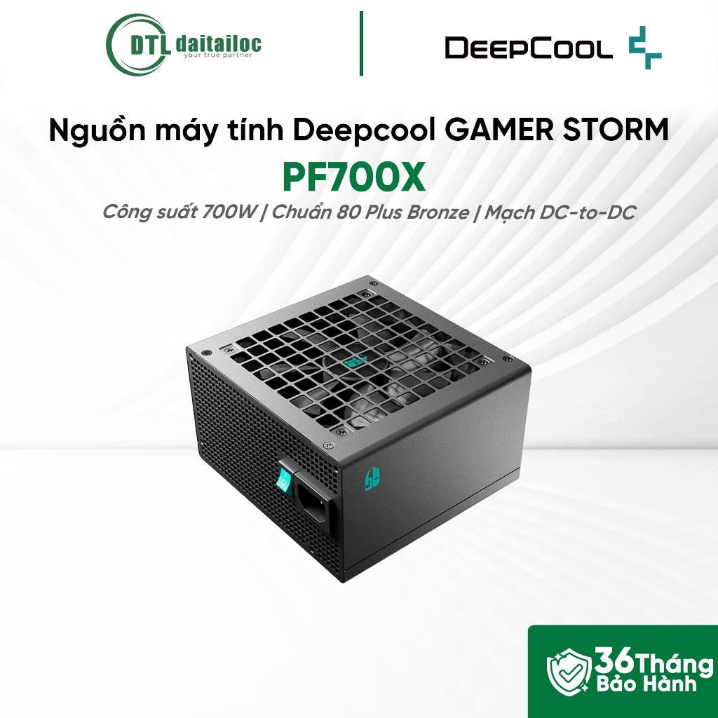 Nguồn máy tính Deepcool GAMER STORM PF700X 80 Plus Bronze ATX 2.52 700W | Chính hãng | Bảo hành 36 t