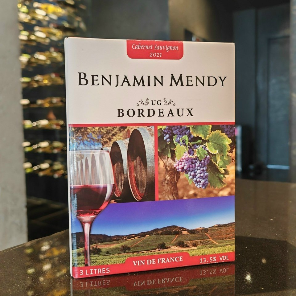Vang bịch Pháp Benjamin Mendy 3 Lít