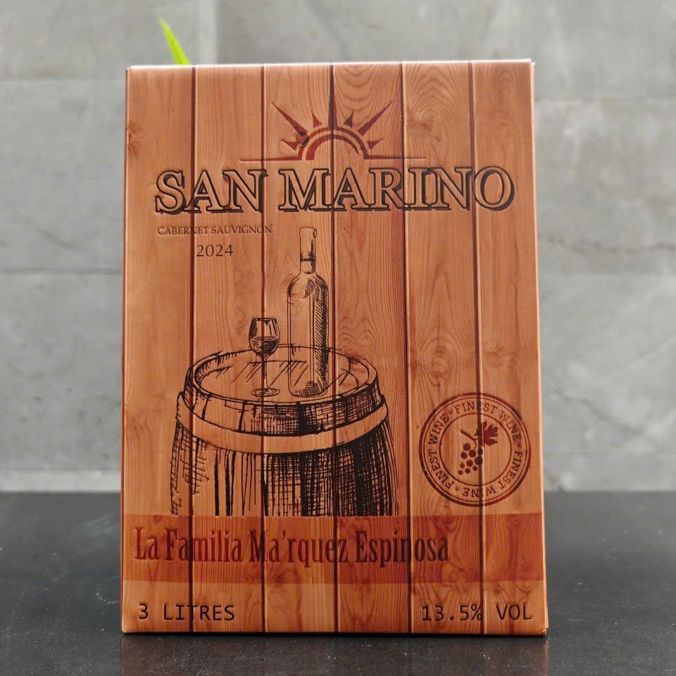 Rượu vang bịch Chile San Marino 3 lít nhập khẩu