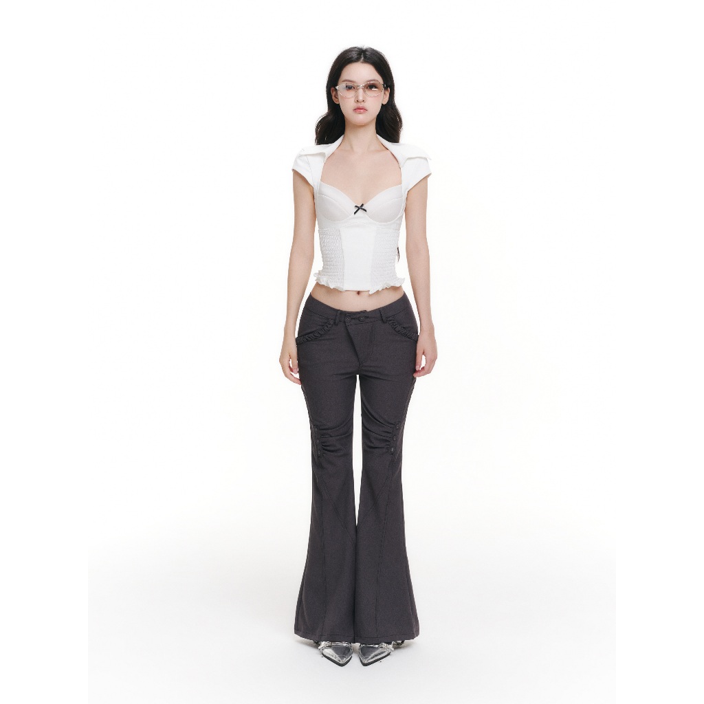 Quần Tây Ống Loe Cạp Trễ ARISING FLARE PANTS AIAI OFFICIAL