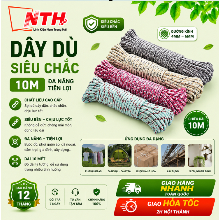 DÂY DÙ SIÊU CHẮC 10M
