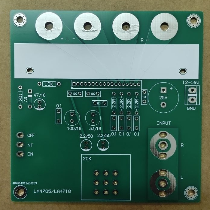 B15 Mạch khuếch đại âm thanh sử dụng chip LA4705/4718