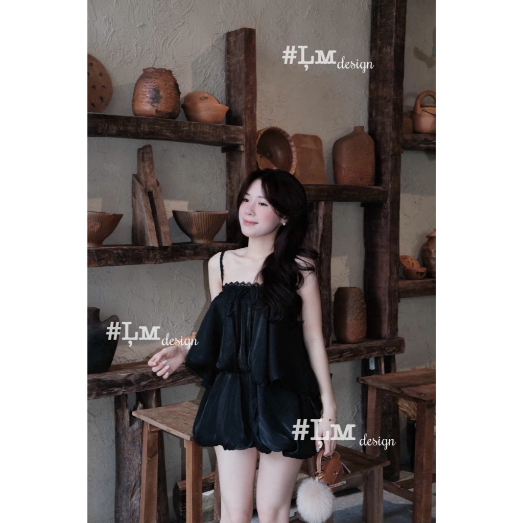 Đầm babydoll nữ dáng phồng tiểu thư – Váy 2 dây phối ren nhẹ nhàng hot trend | BigBuy360 - bigbuy360.vn
