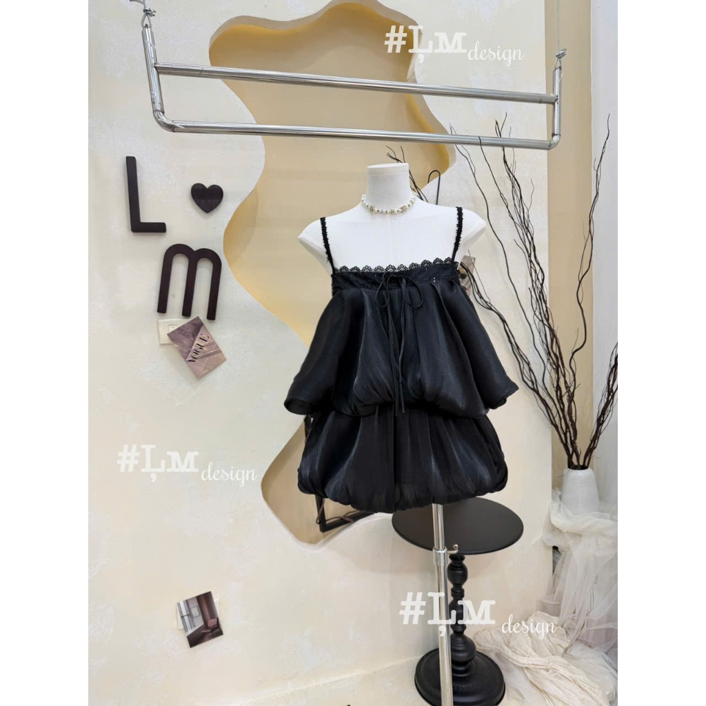 Đầm babydoll nữ dáng phồng tiểu thư – Váy 2 dây phối ren nhẹ nhàng hot trend | BigBuy360 - bigbuy360.vn