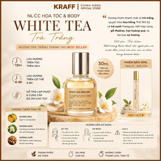 NƯỚC HOA TÓC&BODY WHITE TEA - TRÀ TRẮNG