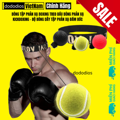 Bóng Luyện Tập Phản Xạ - Boxing Chuyên Nghiệp Có Dây Đeo Đầu Tiện Dụng-Độ đàn hồi cao