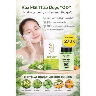 Bột Rửa Mặt Thảo Dược - giúp làm sạch sâu loại bỏ da chết sáng da yody