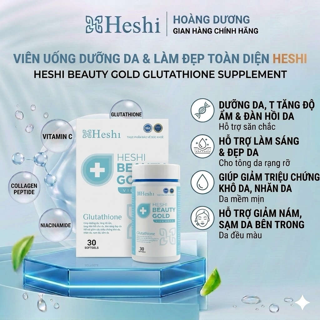 Viên uống Heshi beauty Gold