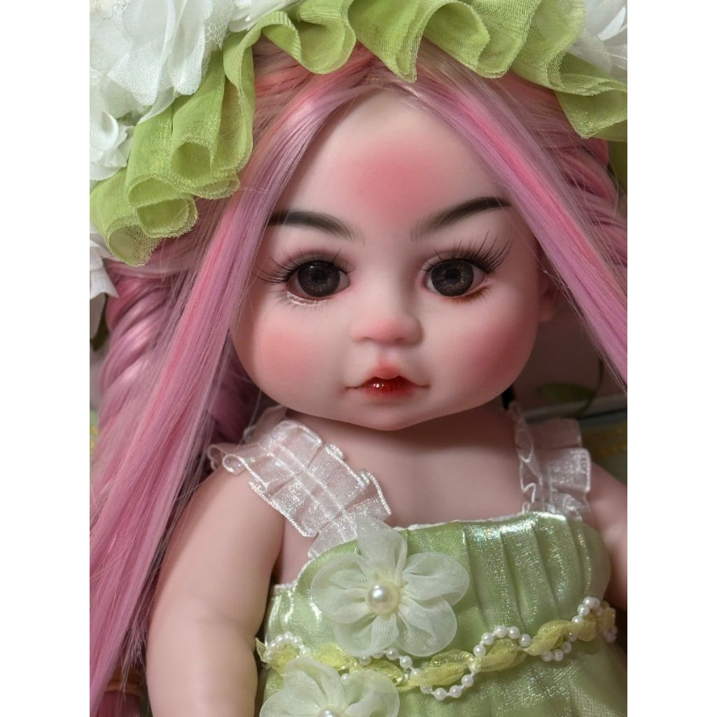 Doll 10inch gái tóc hồng (tặng kèm sét đồ thiết kế ngẫu nhiên)
