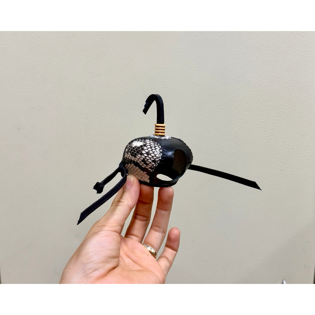 Nón chim săn ( hoạ tiết da rắn ) - da bò thật 100% - phụ kiện chim săn mồi - phụ kiện đại bàng