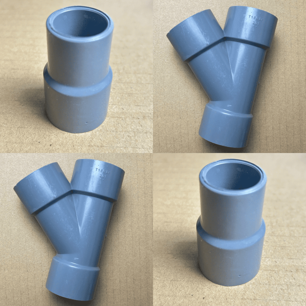 Côn Thu Chữ Y PVC 60 75 90 110 Phụ Kiện Ống Nhựa