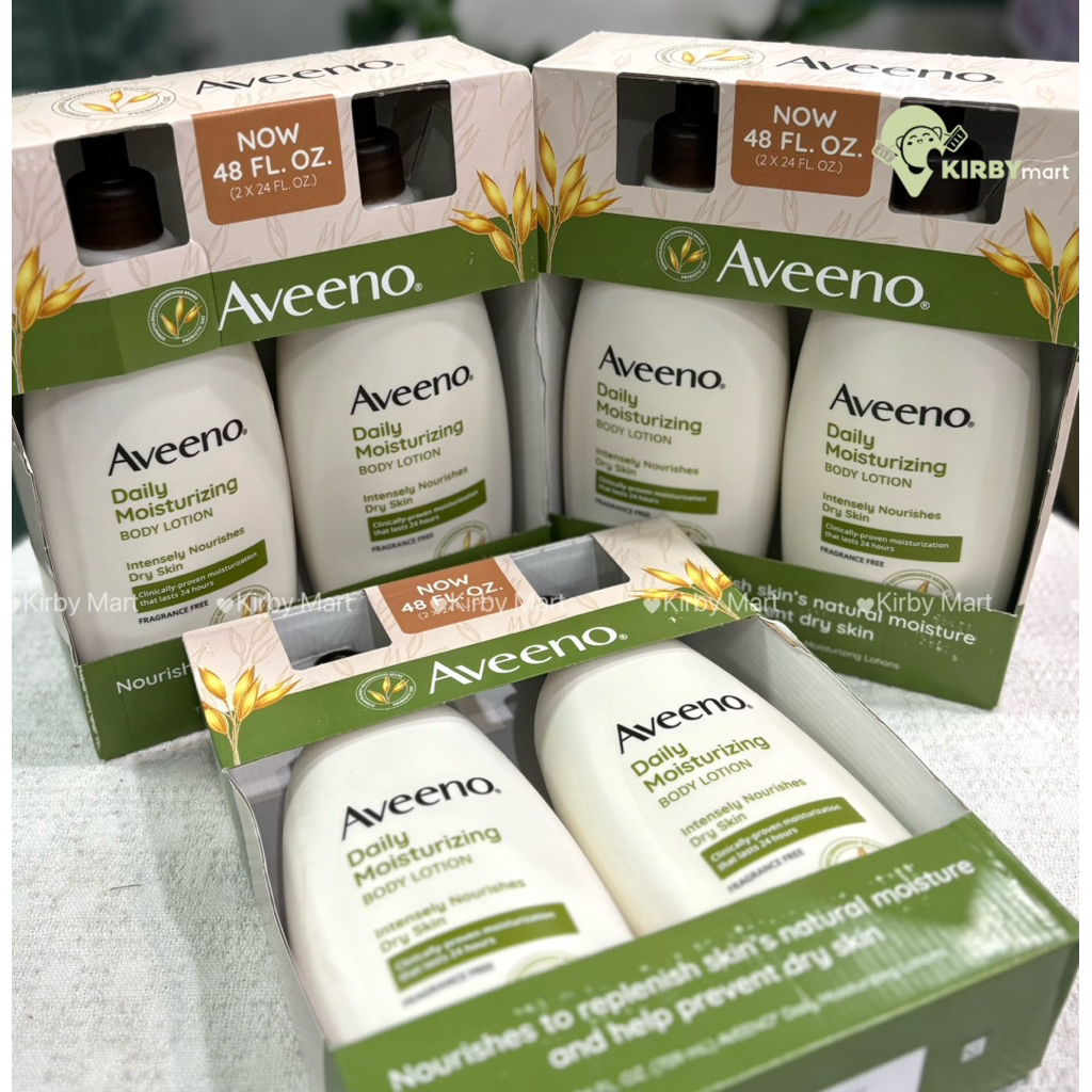 Sữa Dưỡng Thể Aveeno Daily Moisturizing Body Lotion Combo 2 Chai 709ml – Lotion Dưỡng Ẩm Da Khô Dịu 