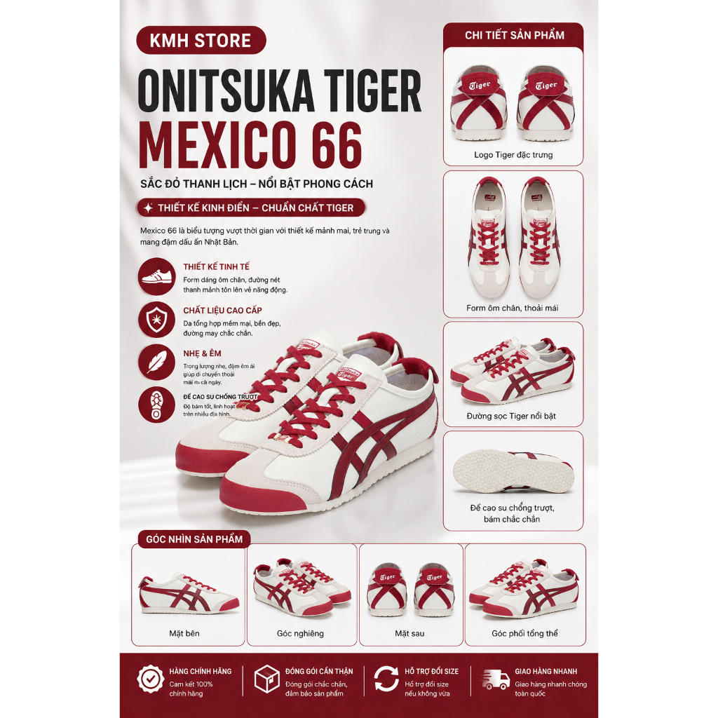 KMH store  [ Chính Hãng ]  Giày Onitsuka Tiger Mexico 66
