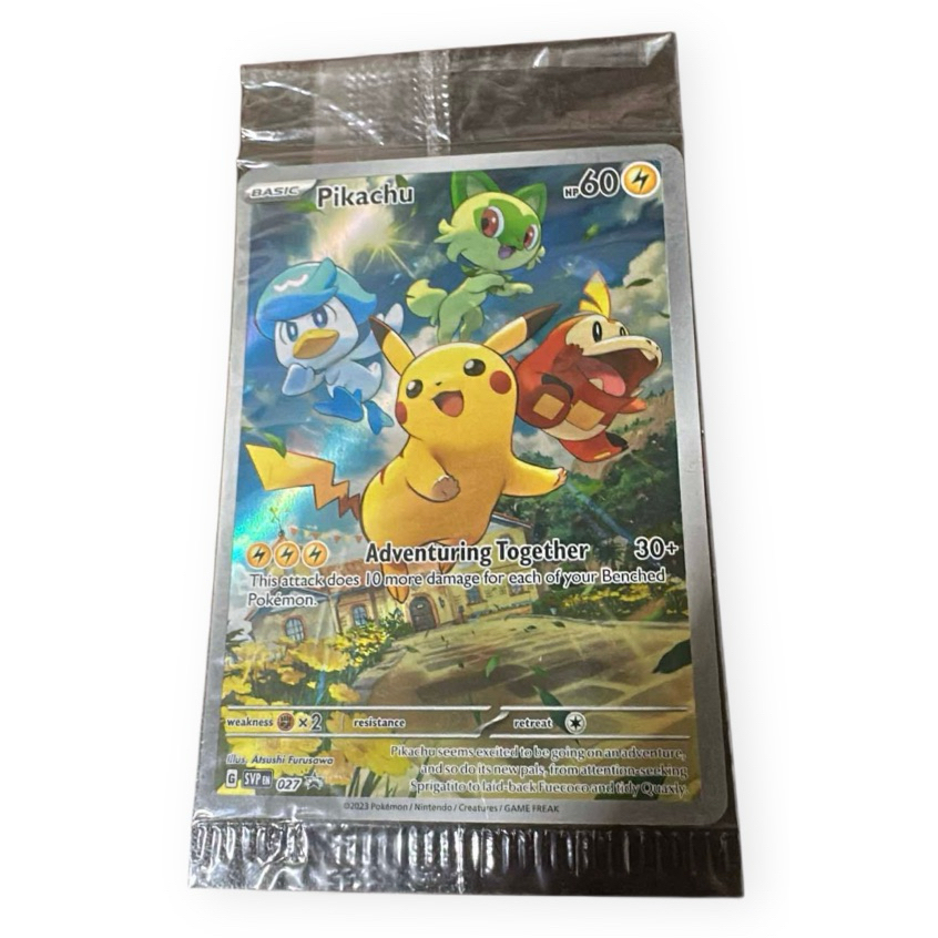 Pikachu Promo 027 Pokemon Card (New Seal)