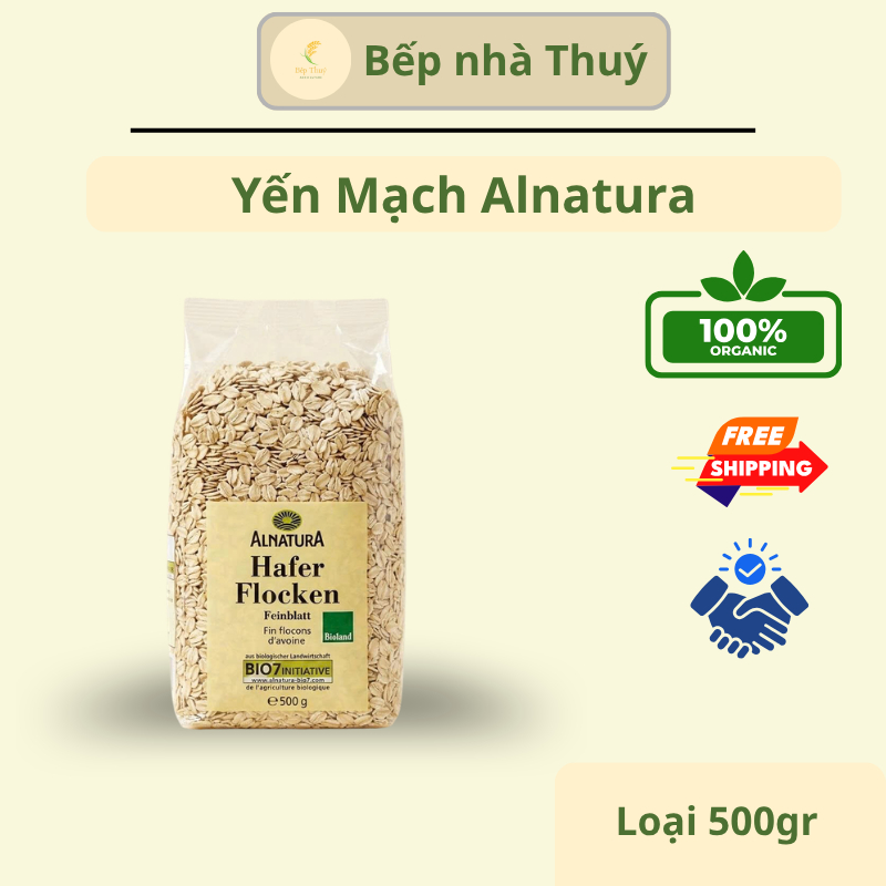 Hạt Yến mạch Alnatura Hafer Flocken 500g
