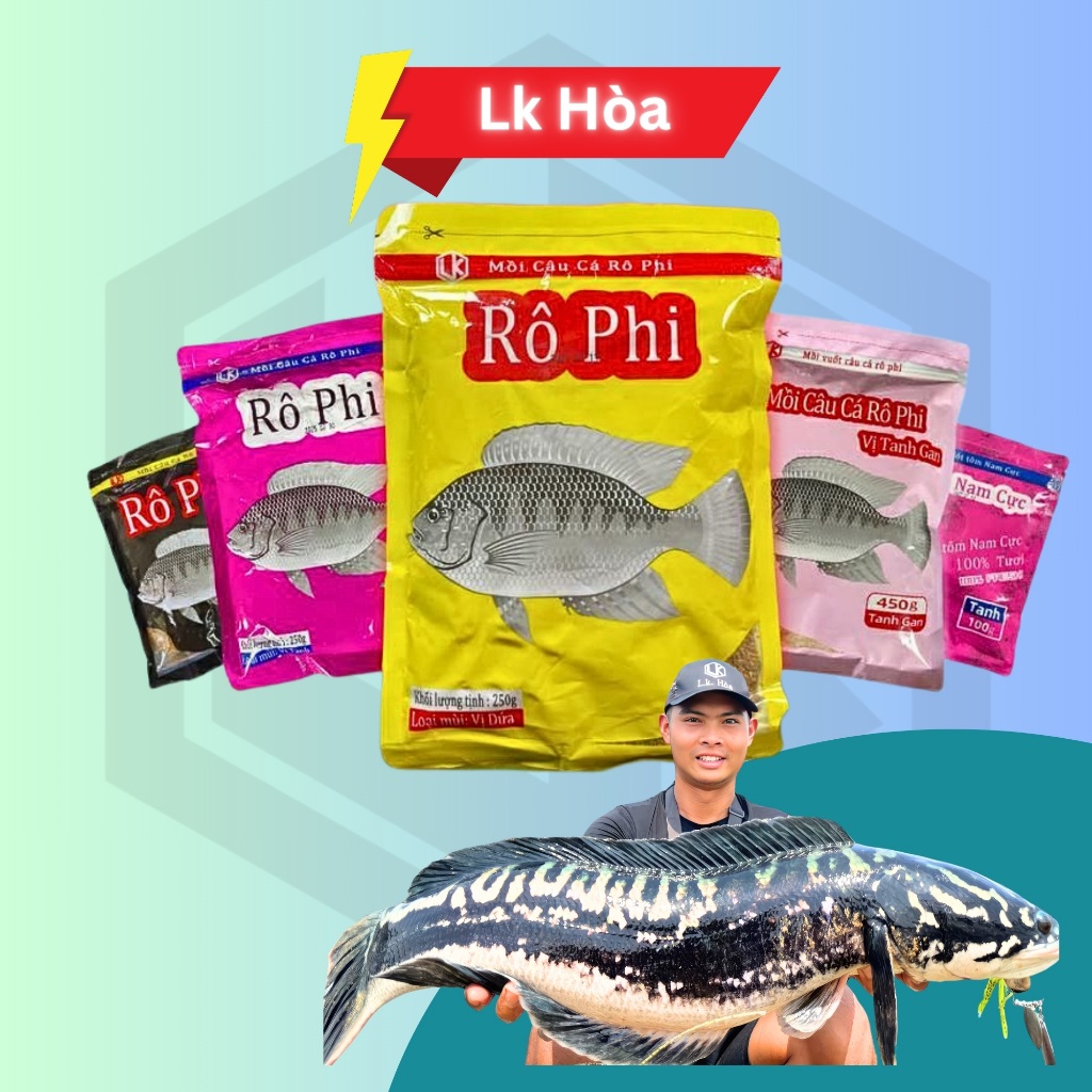 [LK HÒA] MỒI CÂU RÔ PHI LK HÒA, MỒI CÂU ĐÀI CHUYÊN RÔ PHI LK