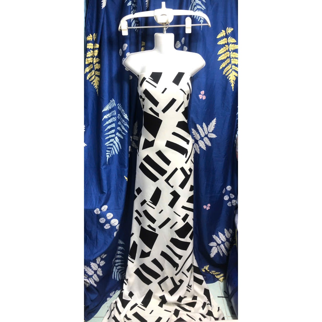 E176 - Vải Lụa Satin nhung kẻ hình lập thể, không co dãn