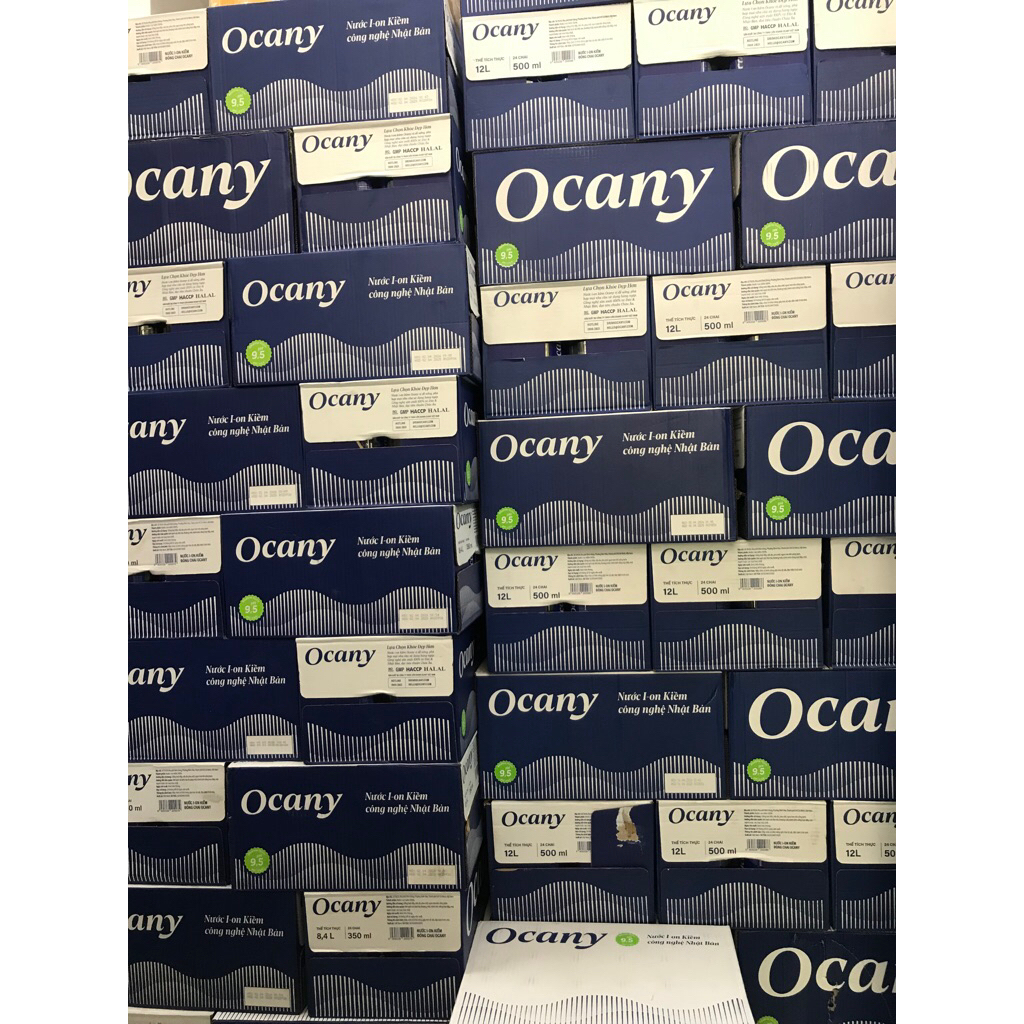 Thùng 24 chai nước OCANY I-ON kiềm công nghệ Nhật Bản