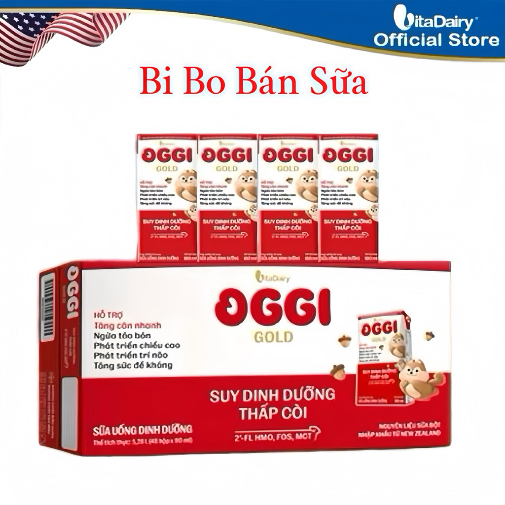 Thùng 48 Hộp Sữa Bột Pha Sẵn Oggi Gold - 110ml