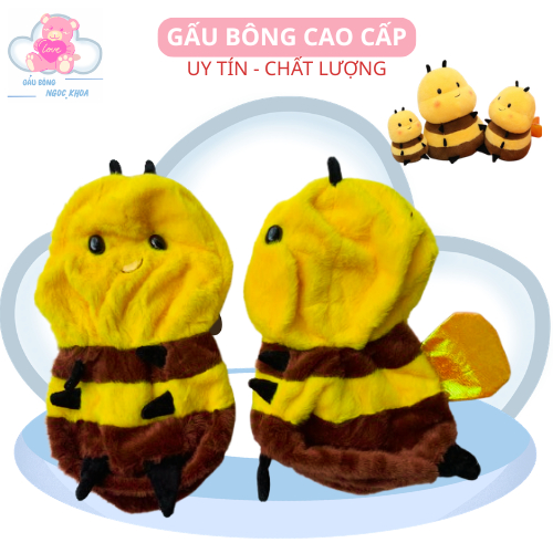 Vỏ Gấu Bông Ong Vàng Size 25cm - 35cm  Nhỏ NGỌC KHOA