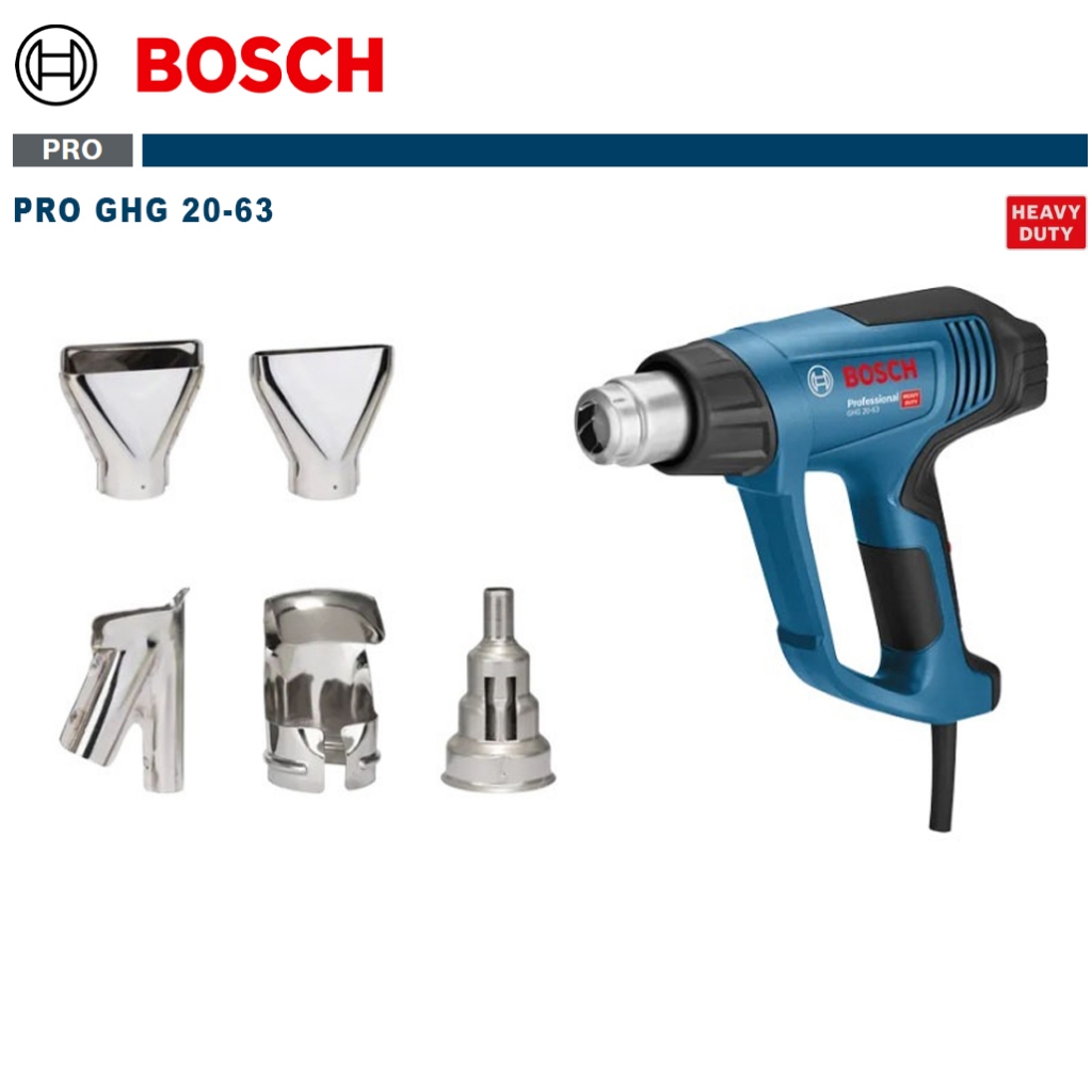 Máy thổi hơi nóng Bosch GHG 18-60 & GHG 20-63