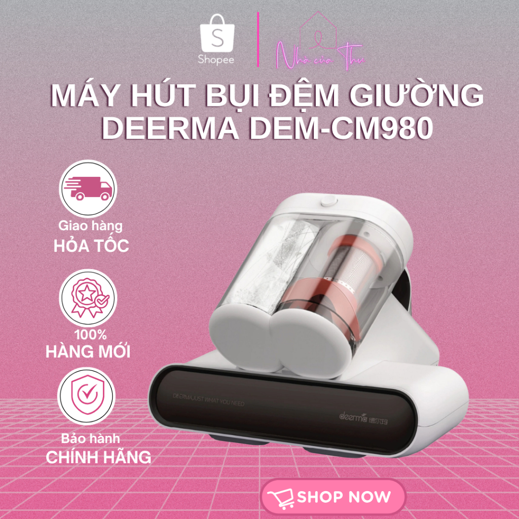 Máy hút bụi đệm giường Deerma DEM-CM980 - Bảo Hành Chính Hãng 12 tháng
