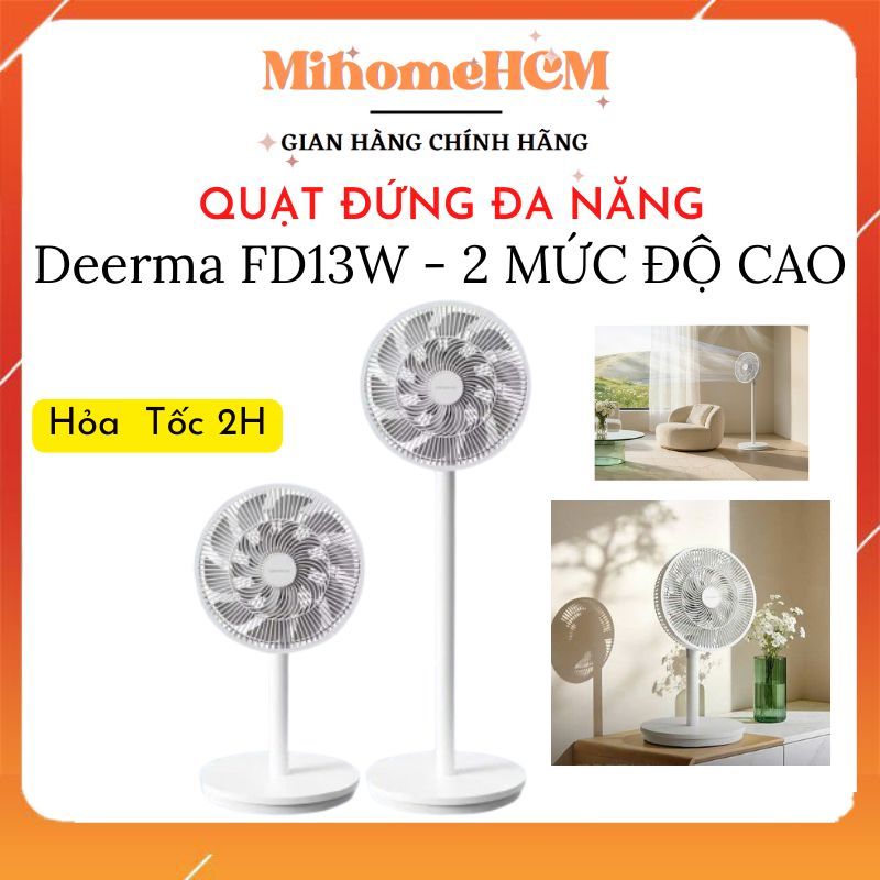 GIAO HỎA TỐC Quạt đứng thông minh Deerma FD13W - Smart Fan 2 Lite JLLDS01XY Bản Quốc Tế - BẢO HÀNH 6
