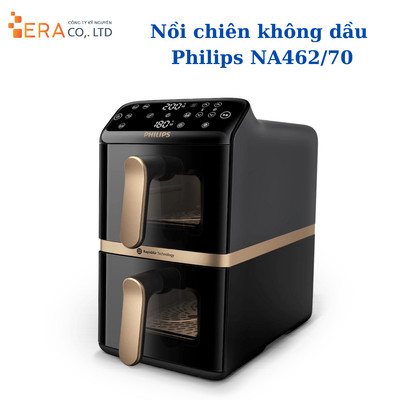 Nồi Chiên Không Dầu Philips NA462/70 – 2750W, Dung Tích 10L, Hàng Chính Hãng Bảo Hành 24 Tháng