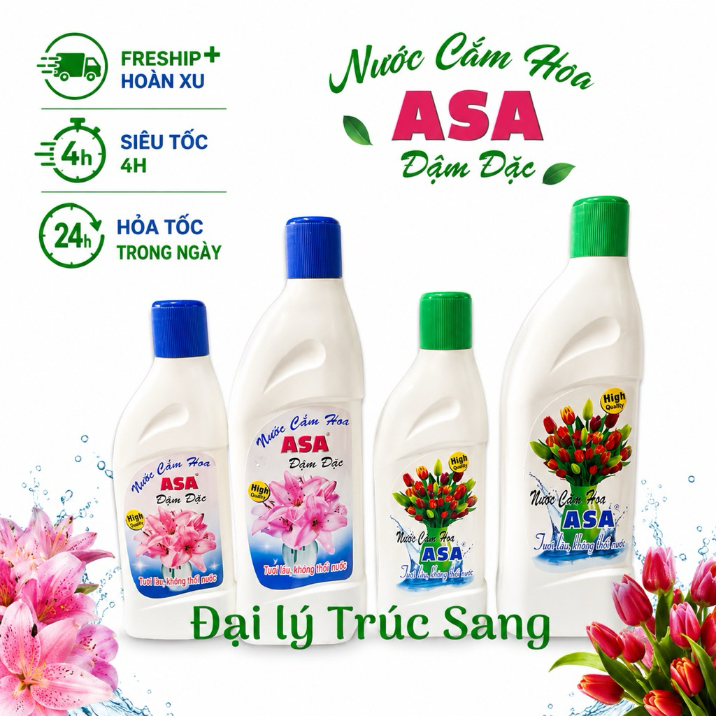 Nước dưỡng hoa tươi lâu Asa 200ml-400ml
