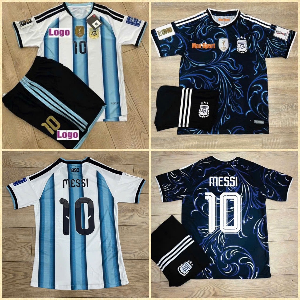 Bộ Quần Áo ĐTQG Argentina 2026, Áo Argentina Sân Khách 2026, Áo Messi World Cup 2026, Vải Thái Cao C